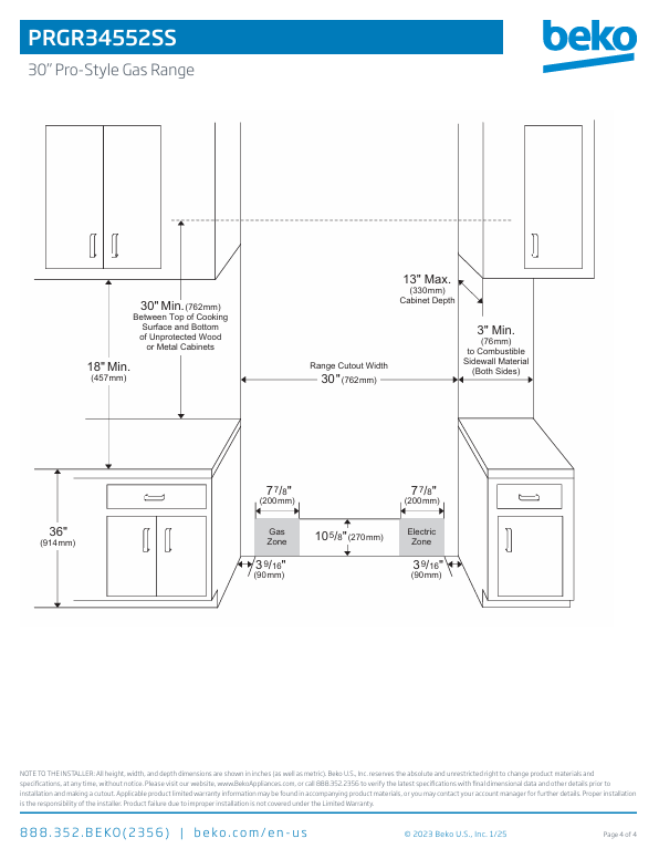 PRGR34552SS: 30" Stainless Steel Pro-Style Gas Range