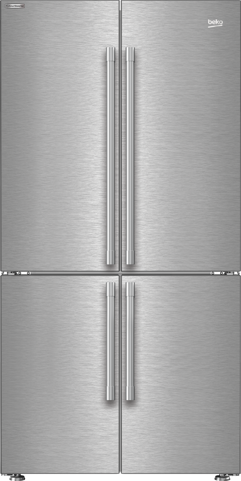 BFFD3626SS: 36" French Four-Door Stainless Steel Refrigerator with auto Ice Maker, Water Dispenser