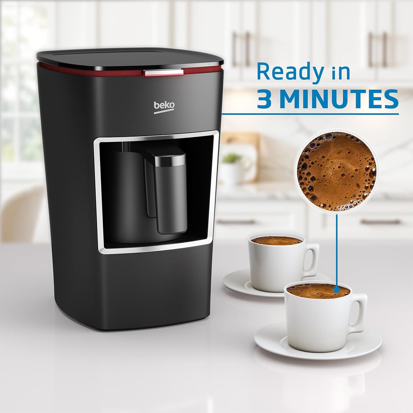 BKK 2300     3-Cup Black Turkish Coffee Maker