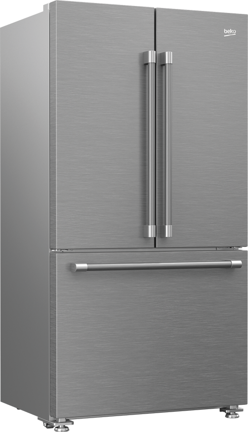 36 Inch Counter-Depth French Door Refrigerator with 20.5 cu. ft. Capacity, 4 Shelves, Gallon Bins, EverFresh+ Crispers, Internal Water Dispenser, Turbo Ice Maker, and ENERGY STAR® Qualified