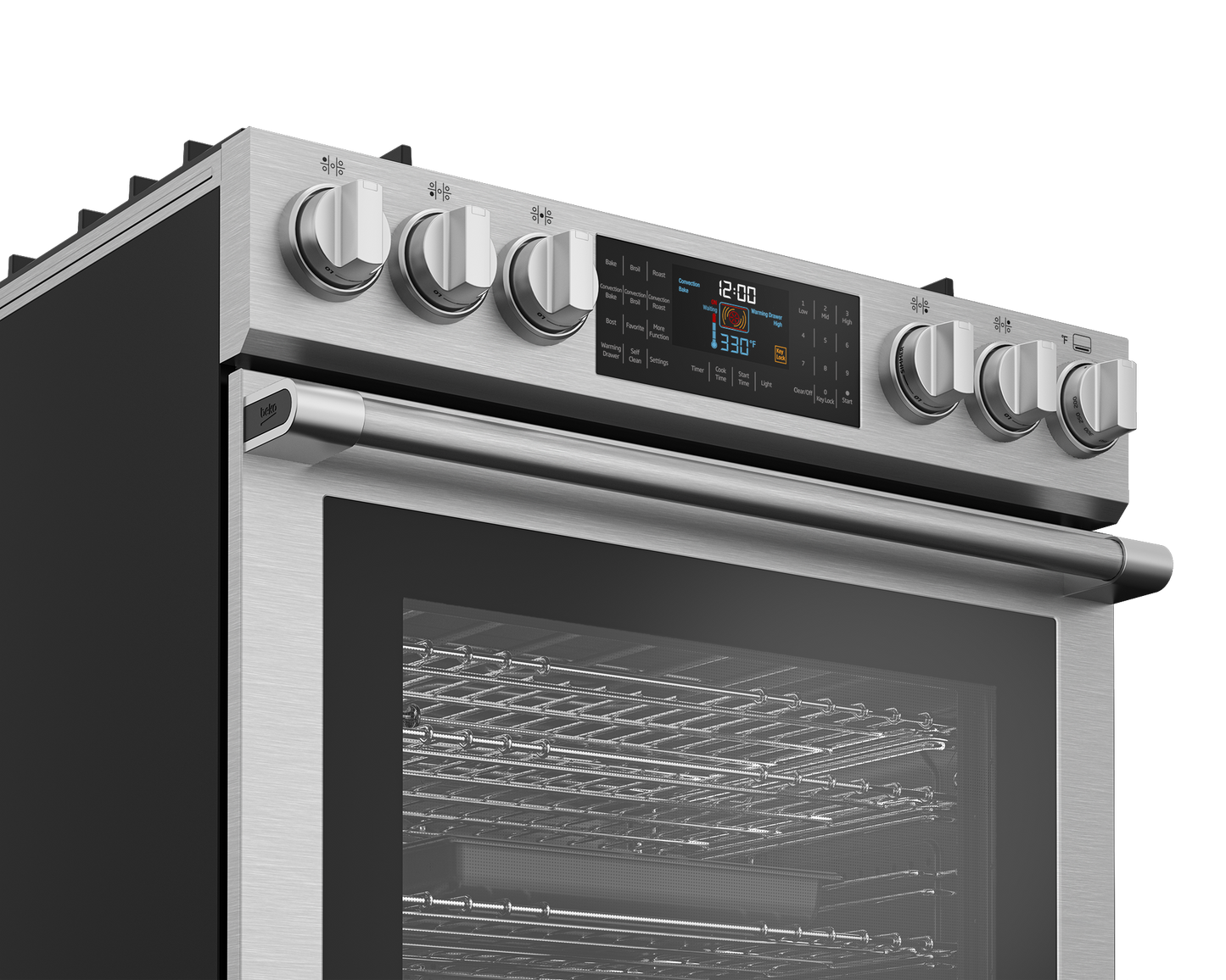 SLDF30542SS: 30" Stainless Steel Slide-In Dual Fuel Range