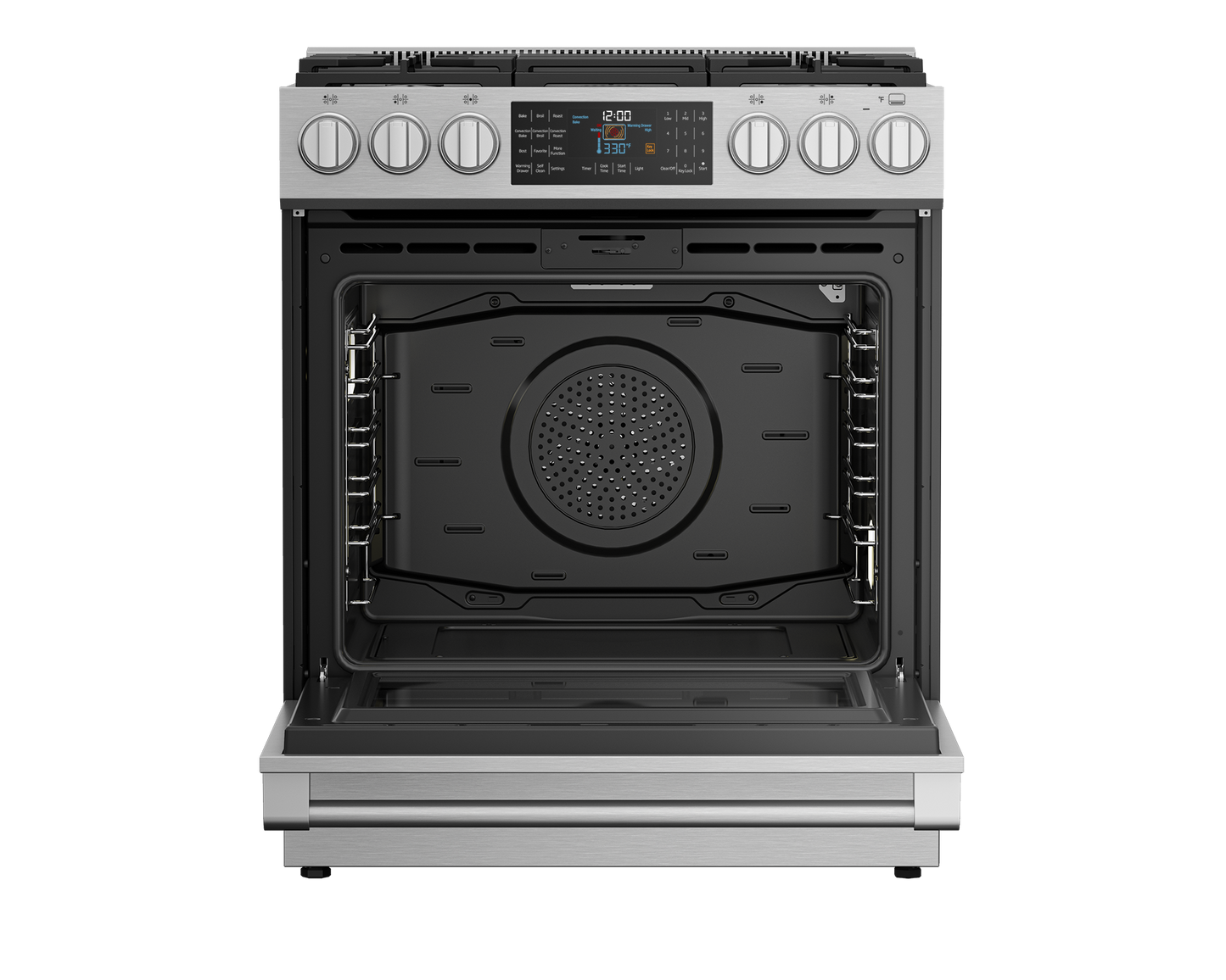 SLDF30542SS: 30" Stainless Steel Slide-In Dual Fuel Range