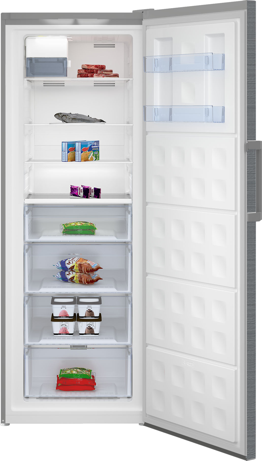 BUFR2715SSIM: 28" Manhattan Stainless Steel Upright Freezer with Auto Ice Maker